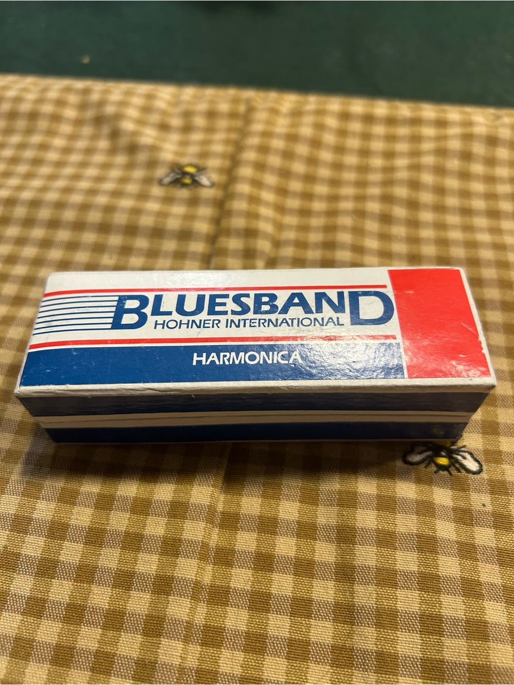 NEW Bluesband Hohner International Harmonica - Blue, White & Red
